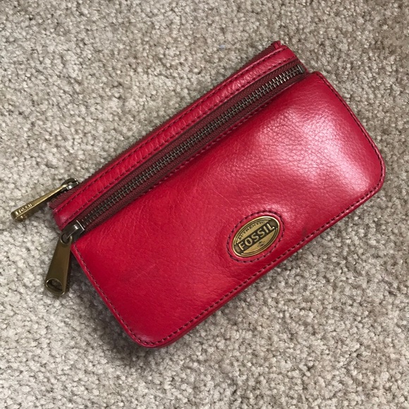 Fossil Handbags - Fossil wallet - red